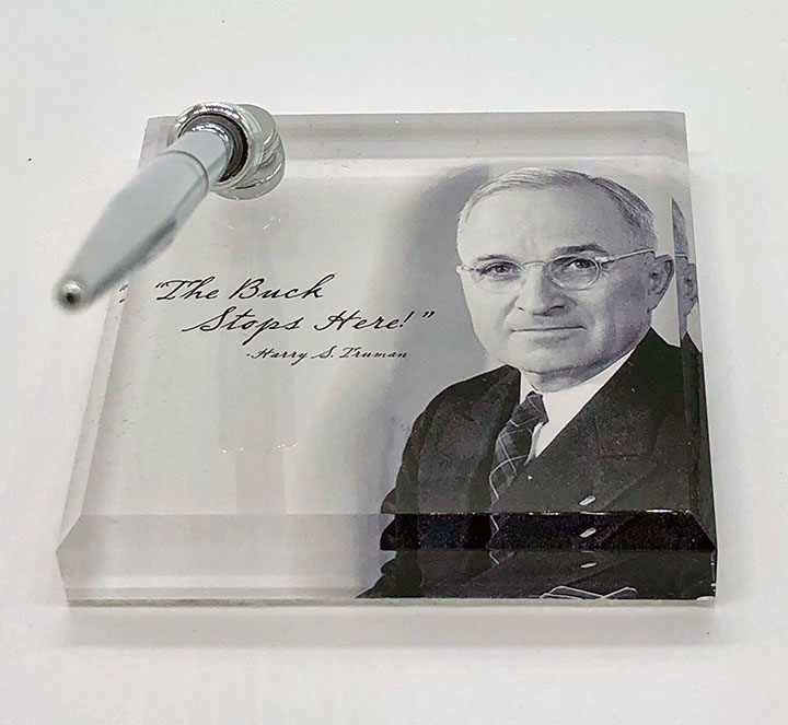 The Buck Stops Here Desk Pen