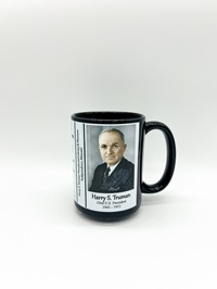 Harry Truman History Mug, 15 oz.