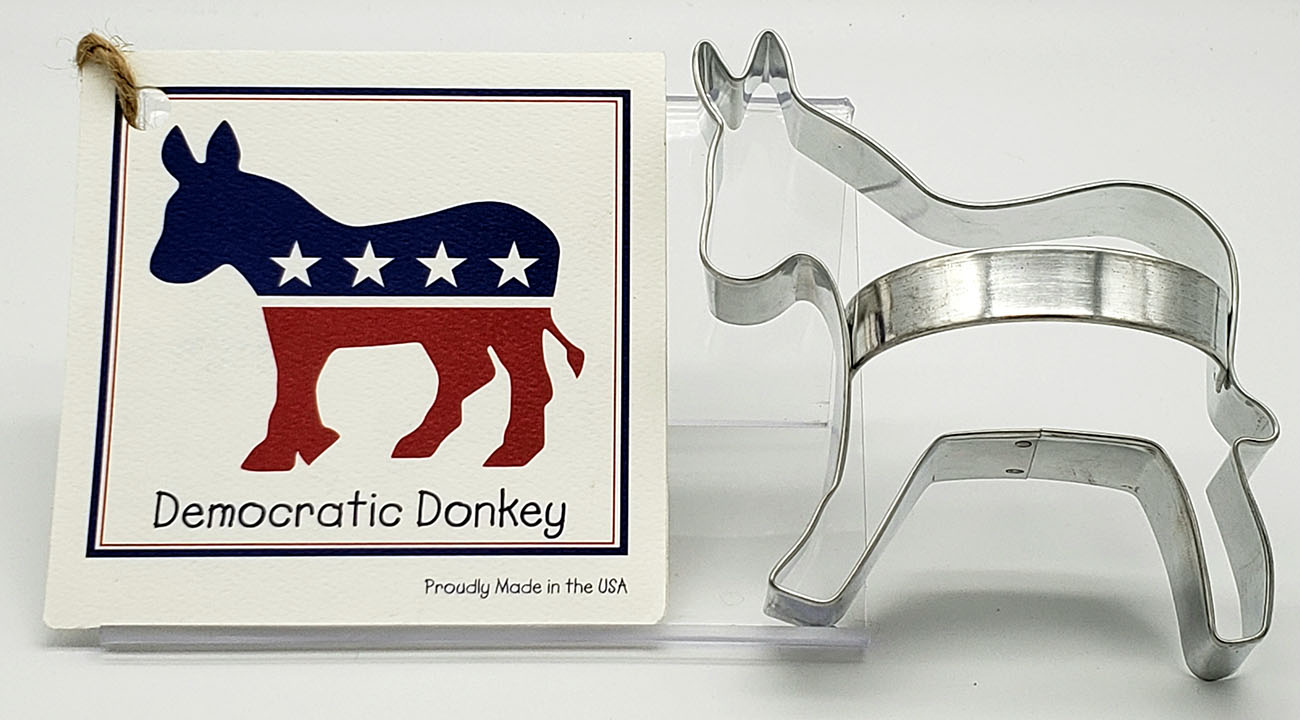Democratic Donkey Cookie Cutters