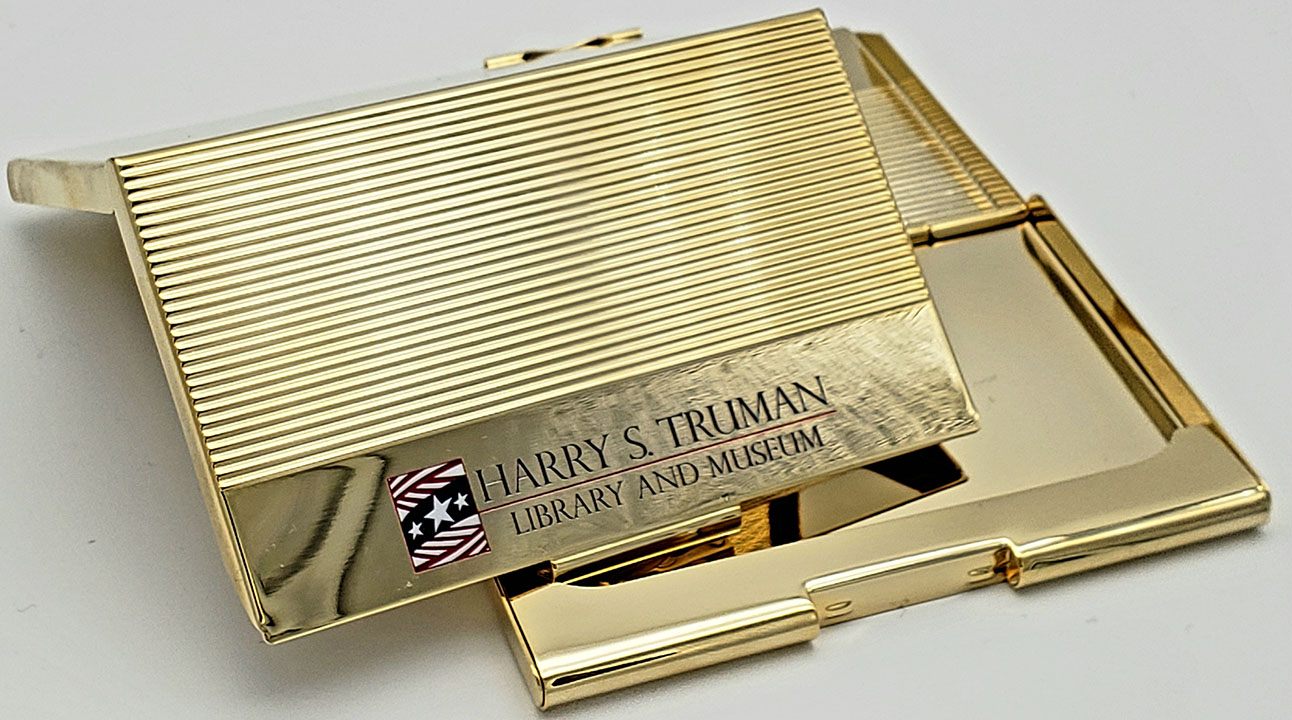 Brass Plated Business Card Case