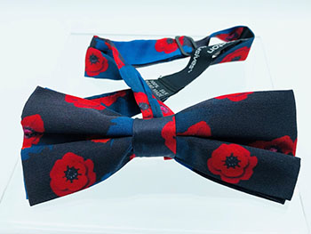 Poppy Flower Remembrance Bow Tie