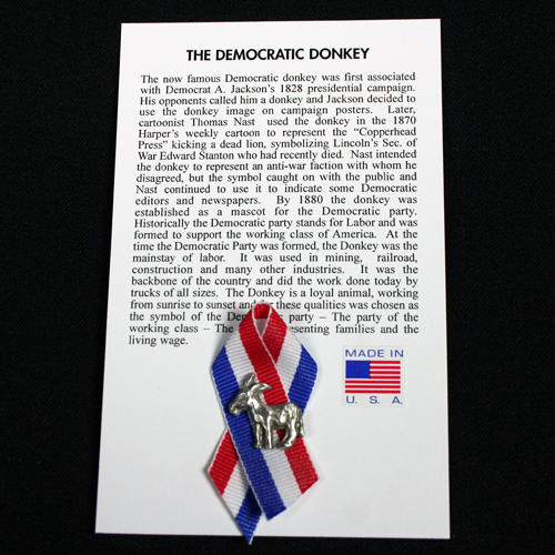 Democratic Donkey Pin