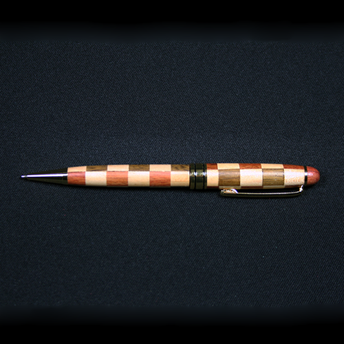 Multi-Colored Wood Ballpoint Pen